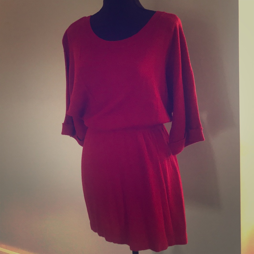 EXPRESS  Red Sweater Dress